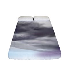 Thunder And Lightning Weather Clouds Painted Cartoon Fitted Sheet (full/ Double Size) by Sudhe