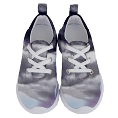 Thunder And Lightning Weather Clouds Painted Cartoon Running Shoes by Sudhe