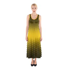 Dot Halftone Pattern Vector Sleeveless Maxi Dress by Mariart