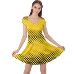 Dot Halftone Pattern Vector Cap Sleeve Dress by Mariart