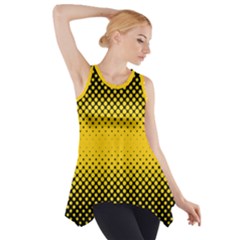 Dot Halftone Pattern Vector Side Drop Tank Tunic by Mariart