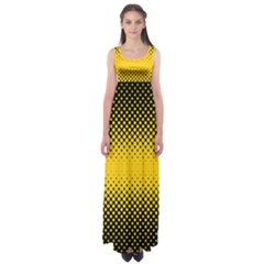 Dot Halftone Pattern Vector Empire Waist Maxi Dress by Mariart