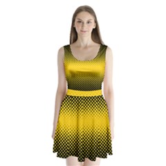 Dot Halftone Pattern Vector Split Back Mini Dress  by Mariart