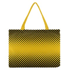 Dot Halftone Pattern Vector Zipper Medium Tote Bag by Mariart