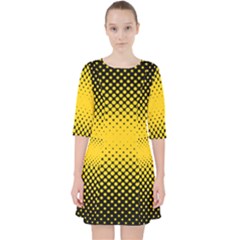 Dot Halftone Pattern Vector Pocket Dress by Mariart