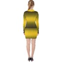 Dot Halftone Pattern Vector V-neck Bodycon Long Sleeve Dress View2