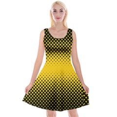 Dot Halftone Pattern Vector Reversible Velvet Sleeveless Dress by Mariart