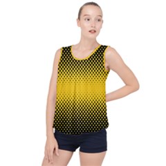 Dot Halftone Pattern Vector Bubble Hem Chiffon Tank Top by Mariart