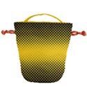 Dot Halftone Pattern Vector Drawstring Bucket Bag View1