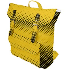 Dot Halftone Pattern Vector Buckle Up Backpack