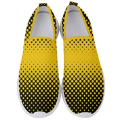 Dot Halftone Pattern Vector Men s Slip On Sneakers by Mariart