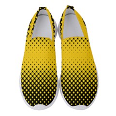 Dot Halftone Pattern Vector Women s Slip On Sneakers