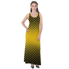 Dot Halftone Pattern Vector Sleeveless Velour Maxi Dress by Mariart