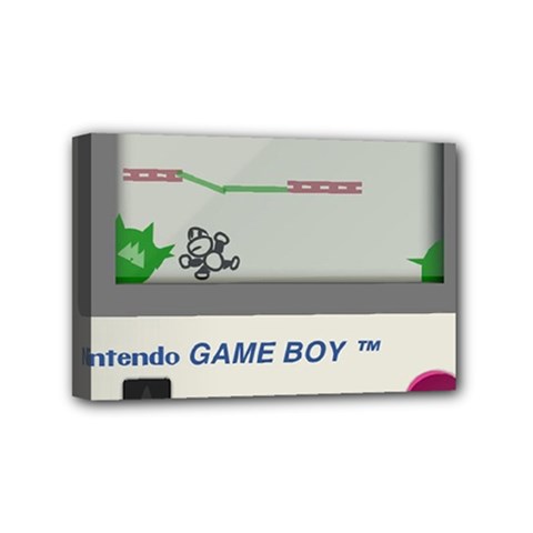 Game Boy White Mini Canvas 6  X 4  (stretched) by Sudhe