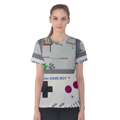 Game Boy White Women s Cotton Tee by Sudhe