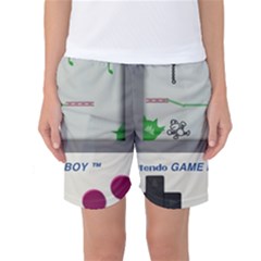 Game Boy White Women s Basketball Shorts by Sudhe