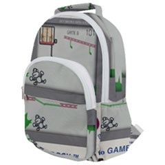 Game Boy White Rounded Multi Pocket Backpack