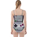 Game Boy White Cut Out Top Tankini Set View2