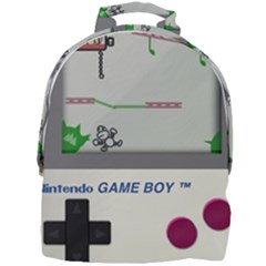 Game Boy White Mini Full Print Backpack by Sudhe