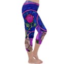 Enchanted Rose Stained Glass Capri Winter Leggings  View3