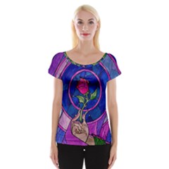 Enchanted Rose Stained Glass Cap Sleeve Top by Sudhe