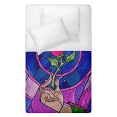 Enchanted Rose Stained Glass Duvet Cover (single Size) by Sudhe