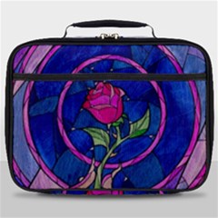 Enchanted Rose Stained Glass Full Print Lunch Bag by Sudhe