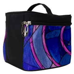 Enchanted Rose Stained Glass Make Up Travel Bag (small) by Sudhe