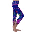 Enchanted Rose Stained Glass Kids  Lightweight Velour Classic Yoga Leggings View3