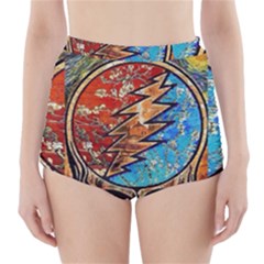 Grateful Dead Rock Band High-waisted Bikini Bottoms by Sudhe