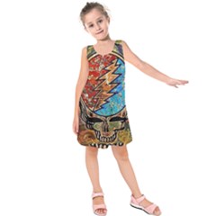 Grateful Dead Rock Band Kids  Sleeveless Dress by Sudhe