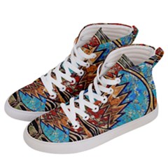 Grateful Dead Rock Band Men s Hi-top Skate Sneakers by Sudhe