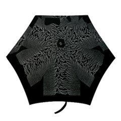 Grayscale Joy Division Graph Unknown Pleasures Mini Folding Umbrellas