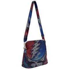 Grateful Dead Logo Zipper Messenger Bag