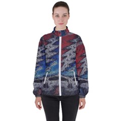 Grateful Dead Logo High Neck Windbreaker (women) by Sudhe