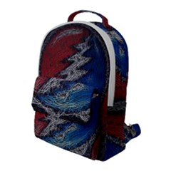 Grateful Dead Logo Flap Pocket Backpack (large) by Sudhe