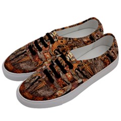 Queensryche Heavy Metal Hard Rock Bands Logo On Wood Men s Classic Low Top Sneakers by Sudhe