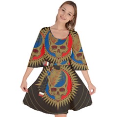 The Grateful Dead Velour Kimono Dress by Sudhe