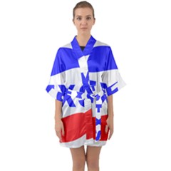 Sexsi Sexy Logo Quarter Sleeve Kimono Robe by Sudhe