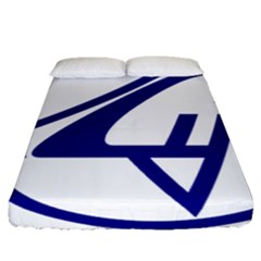 Sukhoi Aircraft Logo Fitted Sheet (queen Size) by Sudhe