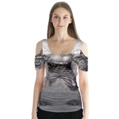 Han Solo Butterfly Sleeve Cutout Tee 