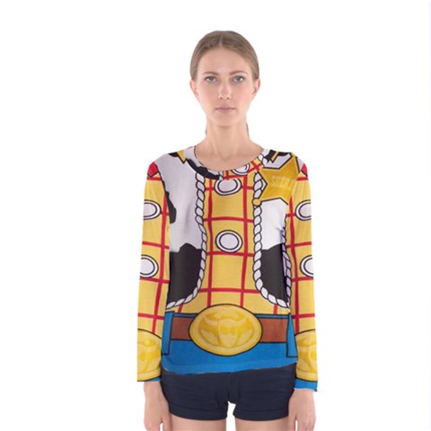 Woody Toy Story Women s Long Sleeve Tee by Sudhe