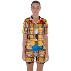 Woody Toy Story Satin Short Sleeve Pyjamas Set by Sudhe