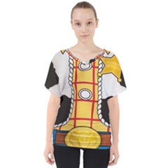 Woody Toy Story V-neck Dolman Drape Top by Sudhe