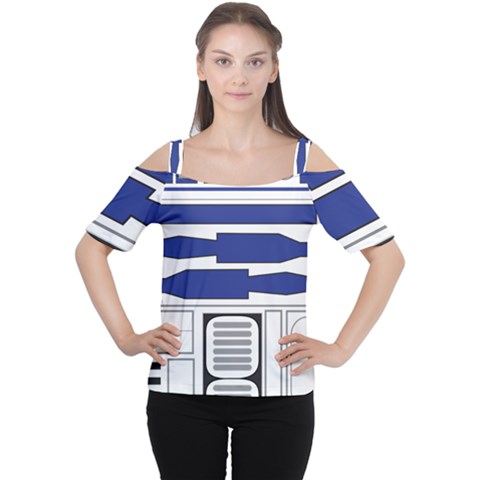 R2 Series Astromech Droid Cutout Shoulder Tee by Sudhe