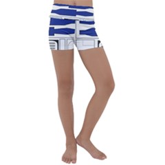 R2 Series Astromech Droid Kids  Lightweight Velour Yoga Shorts by Sudhe