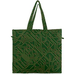 Circuit Board Electronics Draft Canvas Travel Bag by Pakrebo