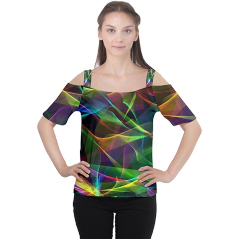 Colors Fiesta Festive Celebration Cutout Shoulder Tee by Pakrebo