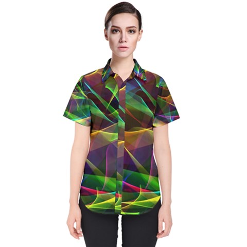 Colors Fiesta Festive Celebration Women s Short Sleeve Shirt by Pakrebo