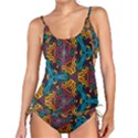 Grubby Colors Kaleidoscope Pattern Tankini Set View1